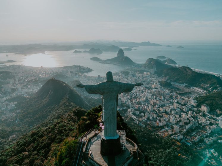 An Aerial Photography of Christ the Redeemer
